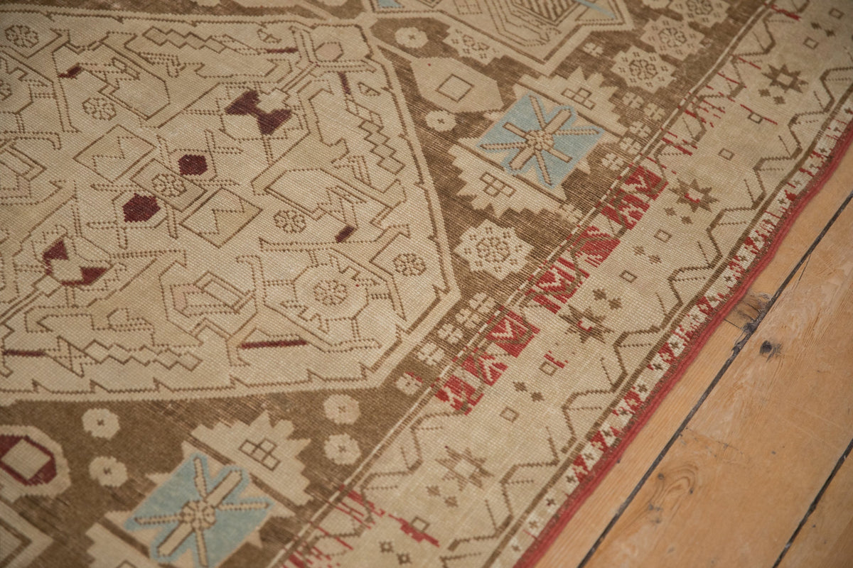 4x9.5 Antique Distressed Caucasian Rug Runner