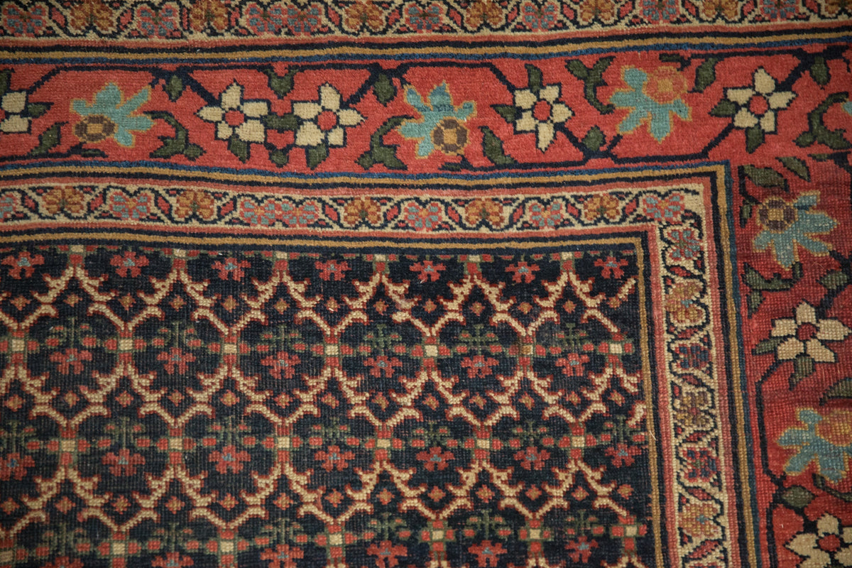 3.5x15 Antique Bijar Rug Runner