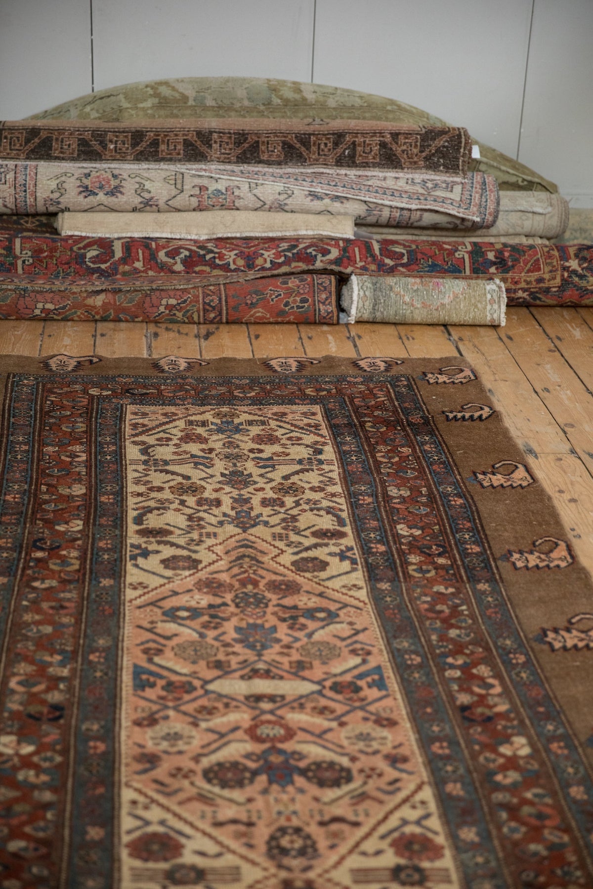 4.5x12 Antique Serab Rug Runner
