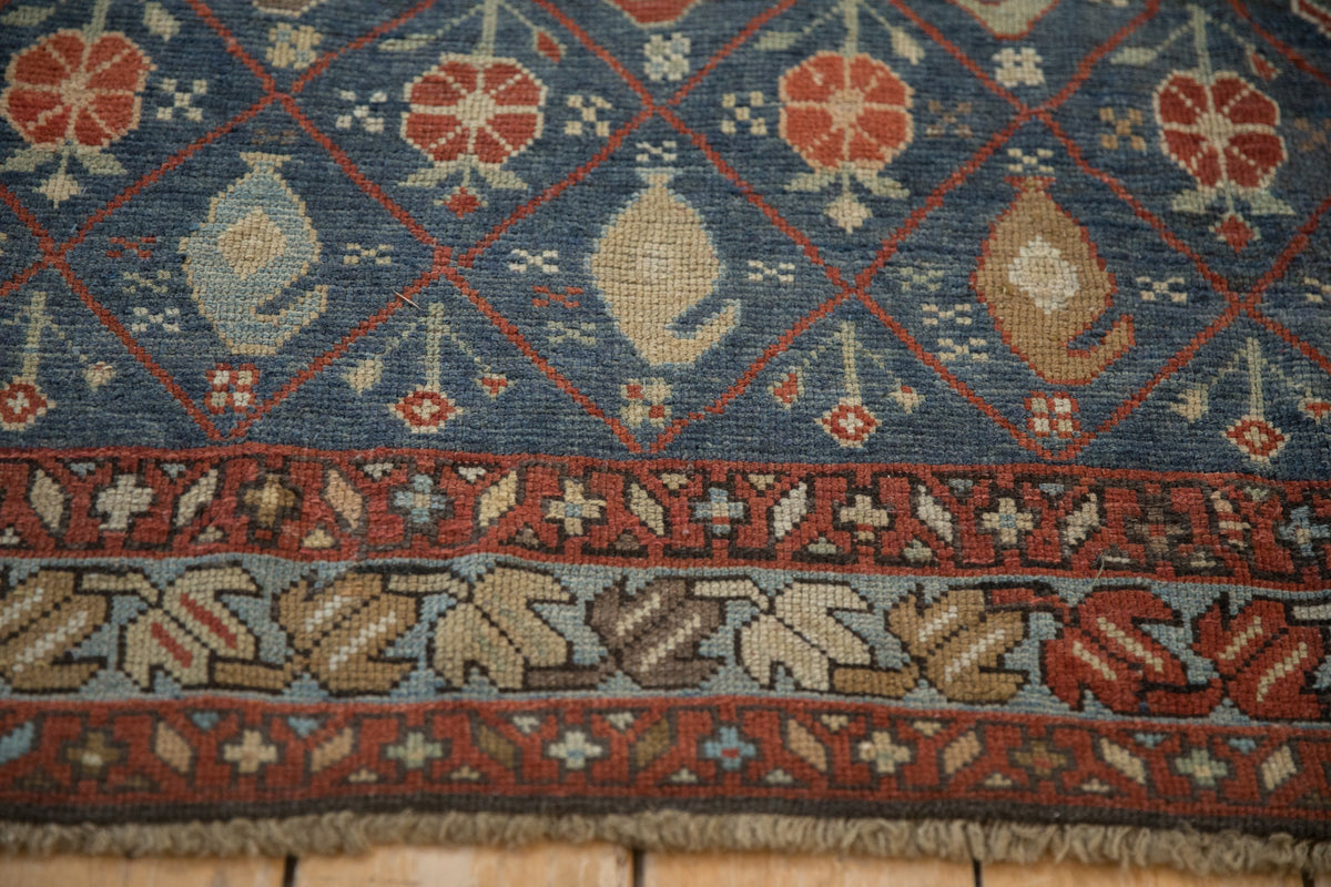 6.5x10.5 Antique Distressed Kurdish Carpet