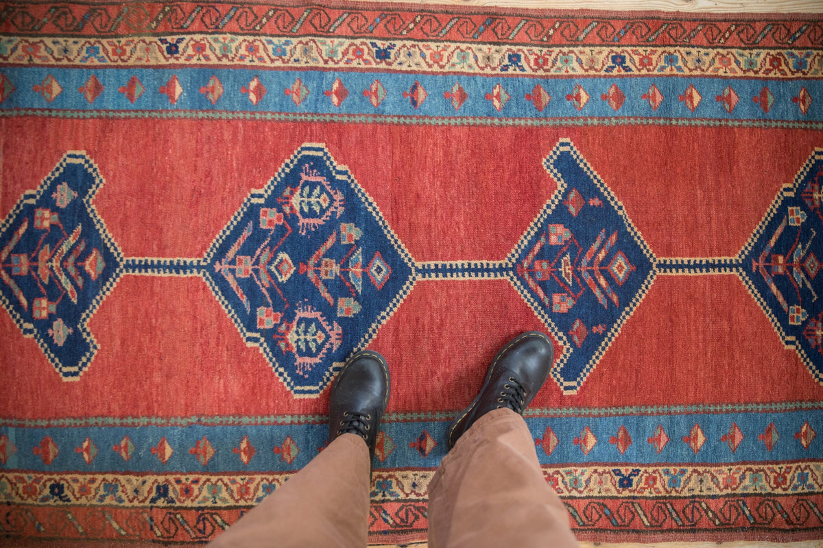 3.5x10 Antique Bakshaish Rug Runner