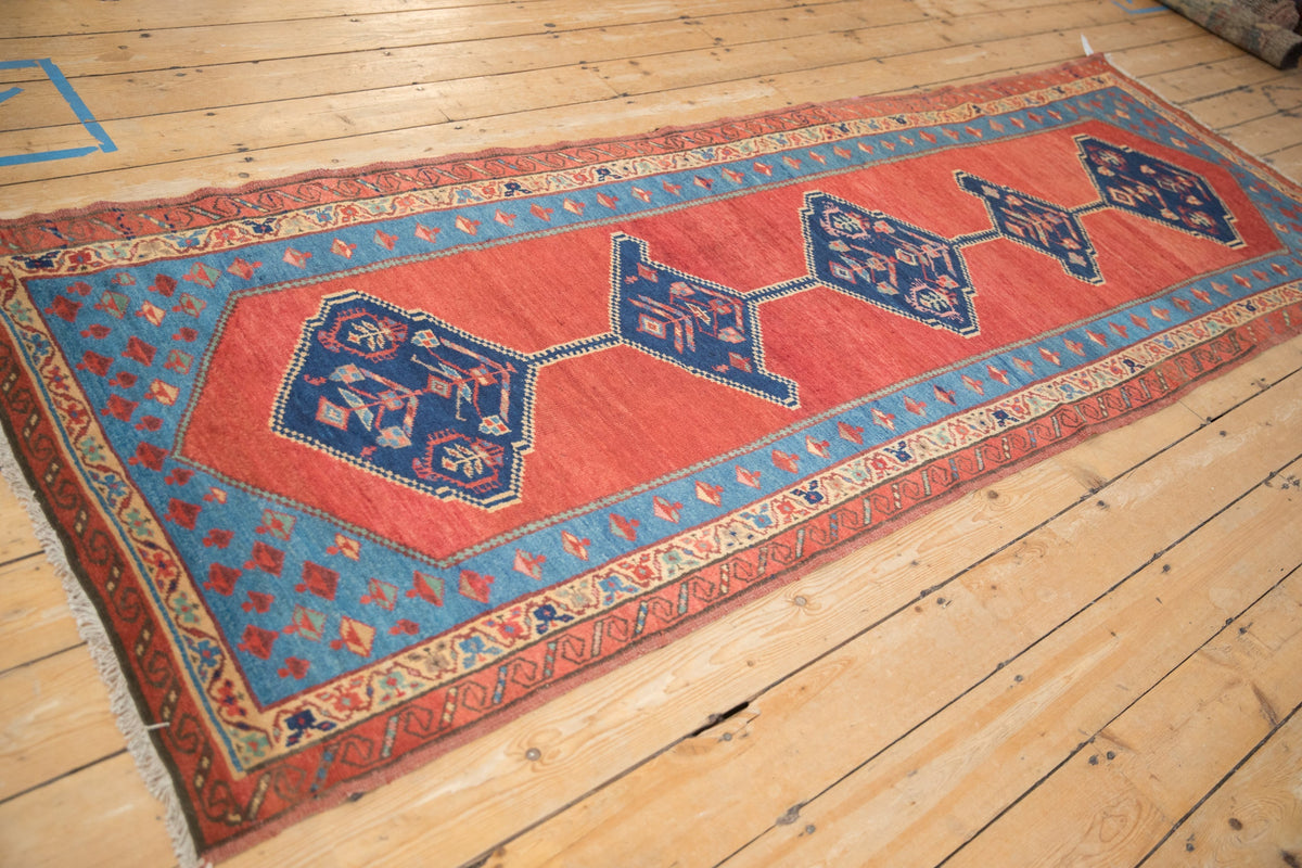 3.5x10 Antique Bakshaish Rug Runner