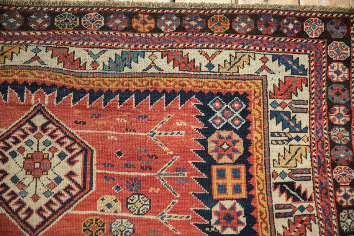 4.5x9 Antique Caucasian Rug Runner