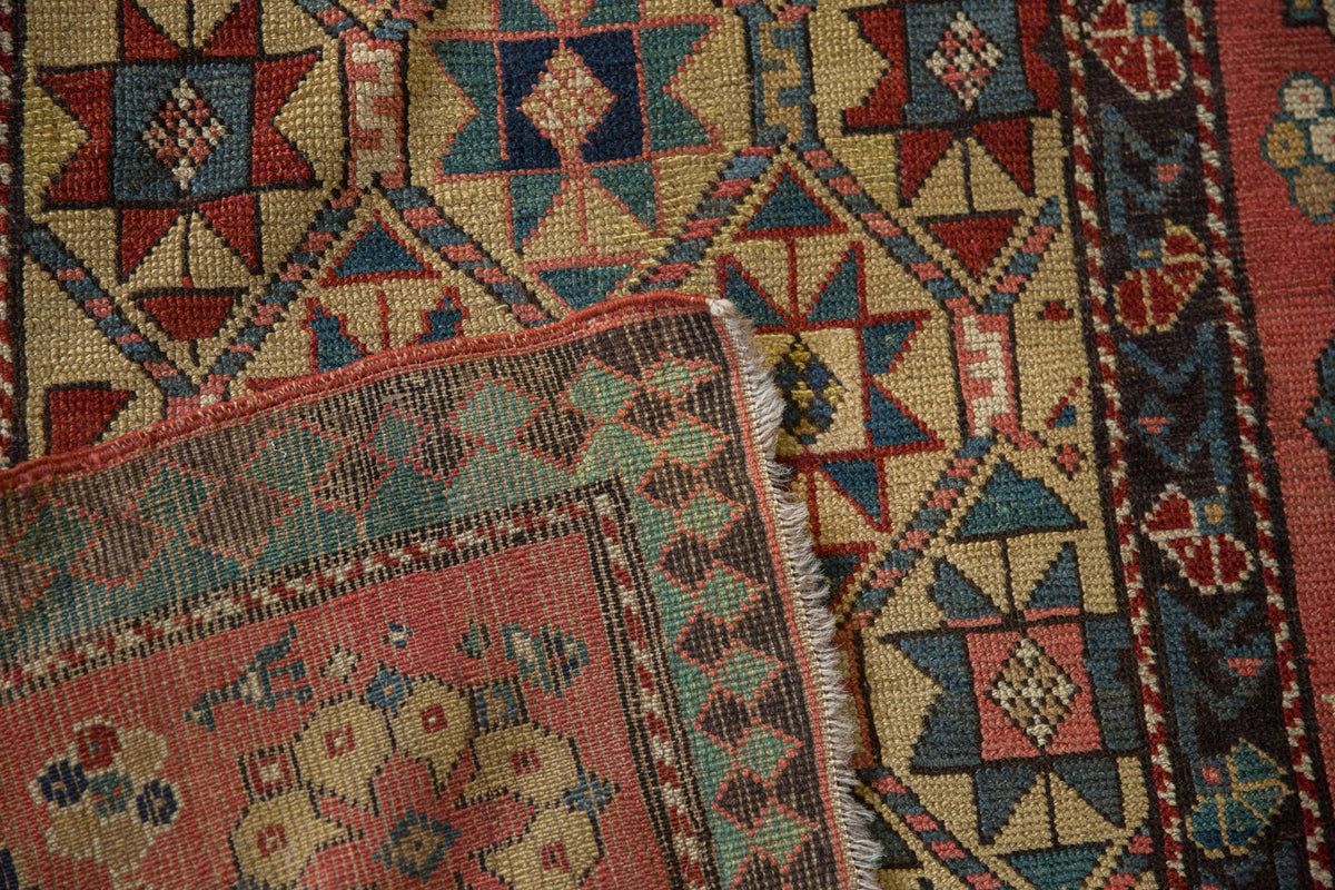 4x11.5 Antique Kazak Rug Runner