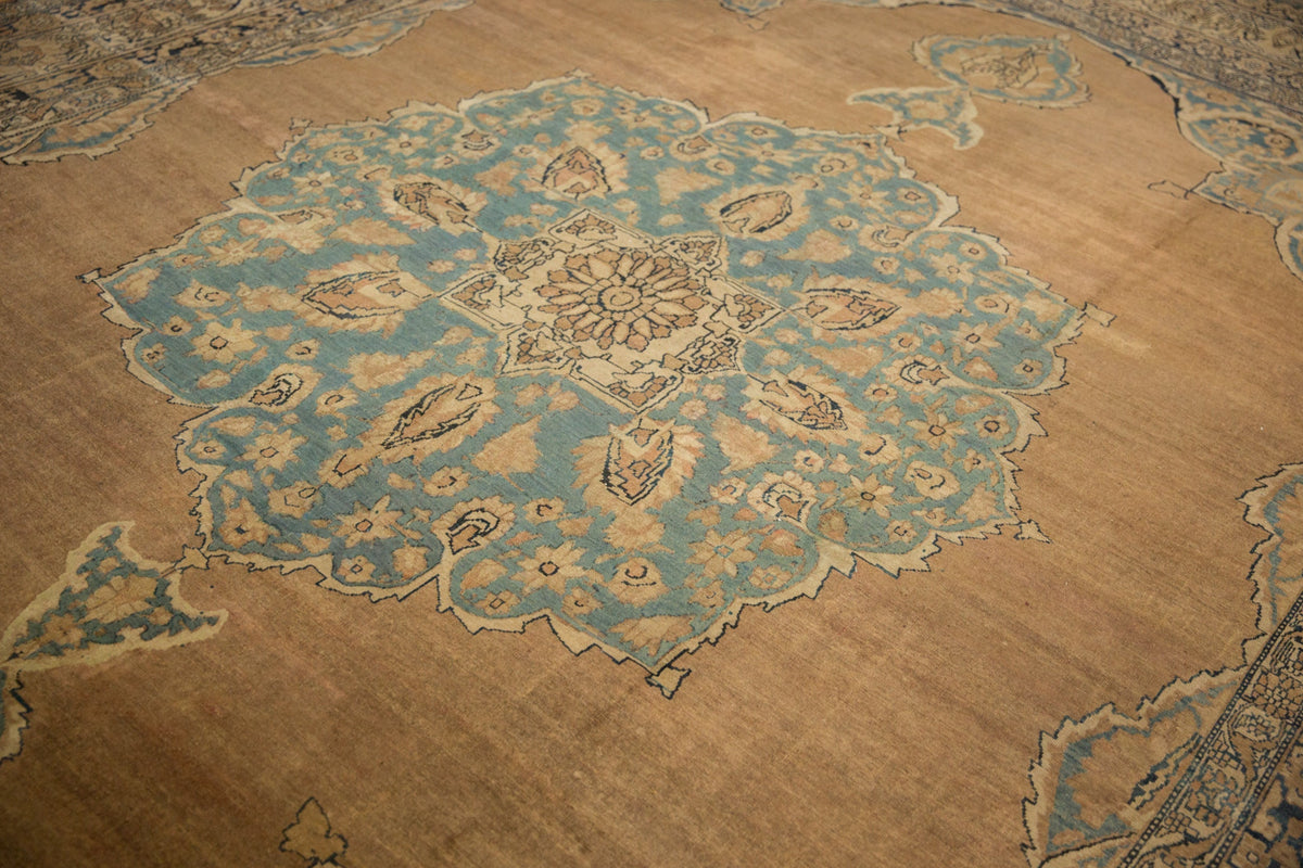 11x14 Antique Tea Washed Kerman Carpet