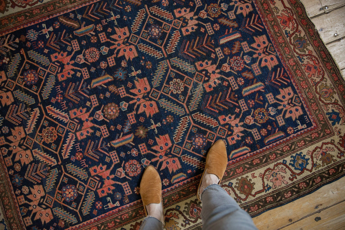 5x6 Antique Malayer Square Rug