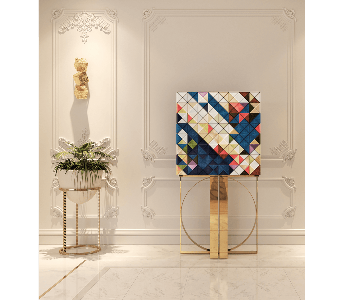 Cubic Sconces Big Wall Lamp by Boca do Lobo – view 5