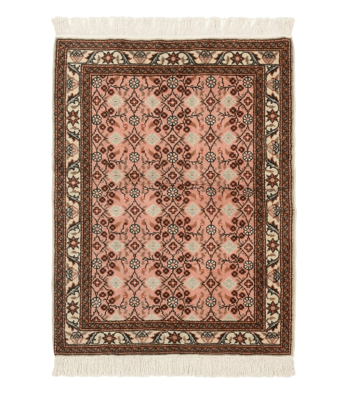 Turkish Sivas Rug 3x4, Pink, Handmade, Wool, Vintage - Jewel Rugs