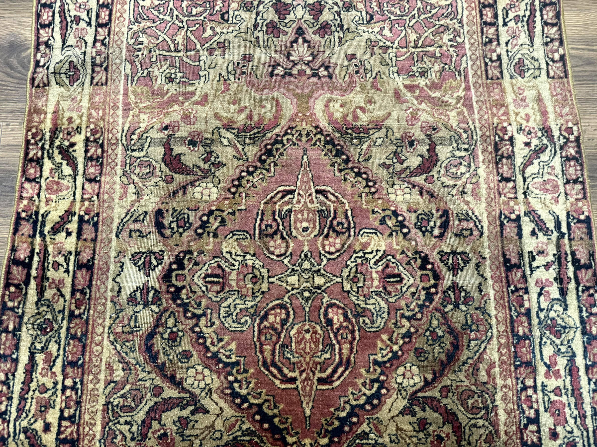Antique Persian Lavar Rug 3x5, Persian Kerman Rug, Traditional Persian Carpet - Jewel Rugs, view 3