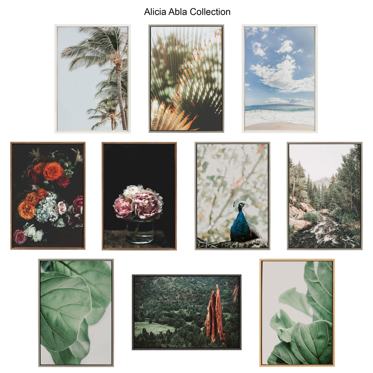 Sylvie Meet Me Here Framed Canvas by Alicia Abla