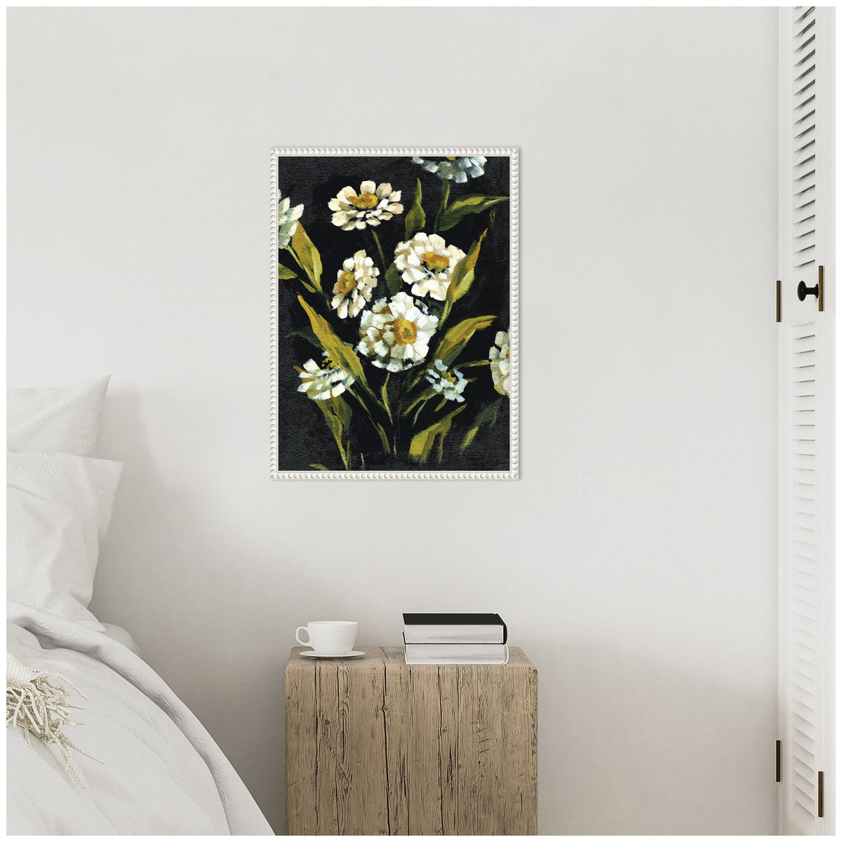 Sylvie Moody Floral 1 Framed Canvas by Annie Quigley