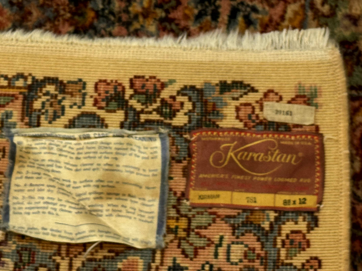 Karastan Kirman Rug #781, Antique Karastan Oriental Carpet 8.8 x 12, Wool Area Rug, Original Collection 700 Series, Rare Discontinued - Jewel Rugs, view 10