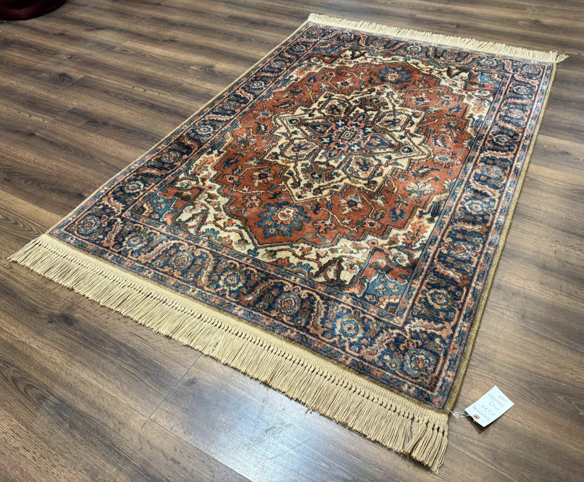 Karastan Rug 4x6, Vintage Karastan #744 Antique Serapi Pattern, Wool Pile, Original 700 Series Karastan Carpet - Jewel Rugs, view 3