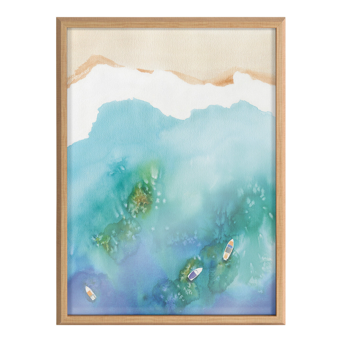 Blake Voyage Framed Printed Glass by Janet Meinke-Lau
