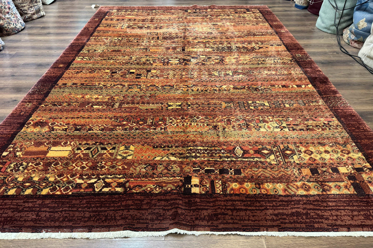 Couristan Rug 8x11 Brown Contemporary Wool Belgium Power Loomed Carpet - Jewel Rugs, view 2