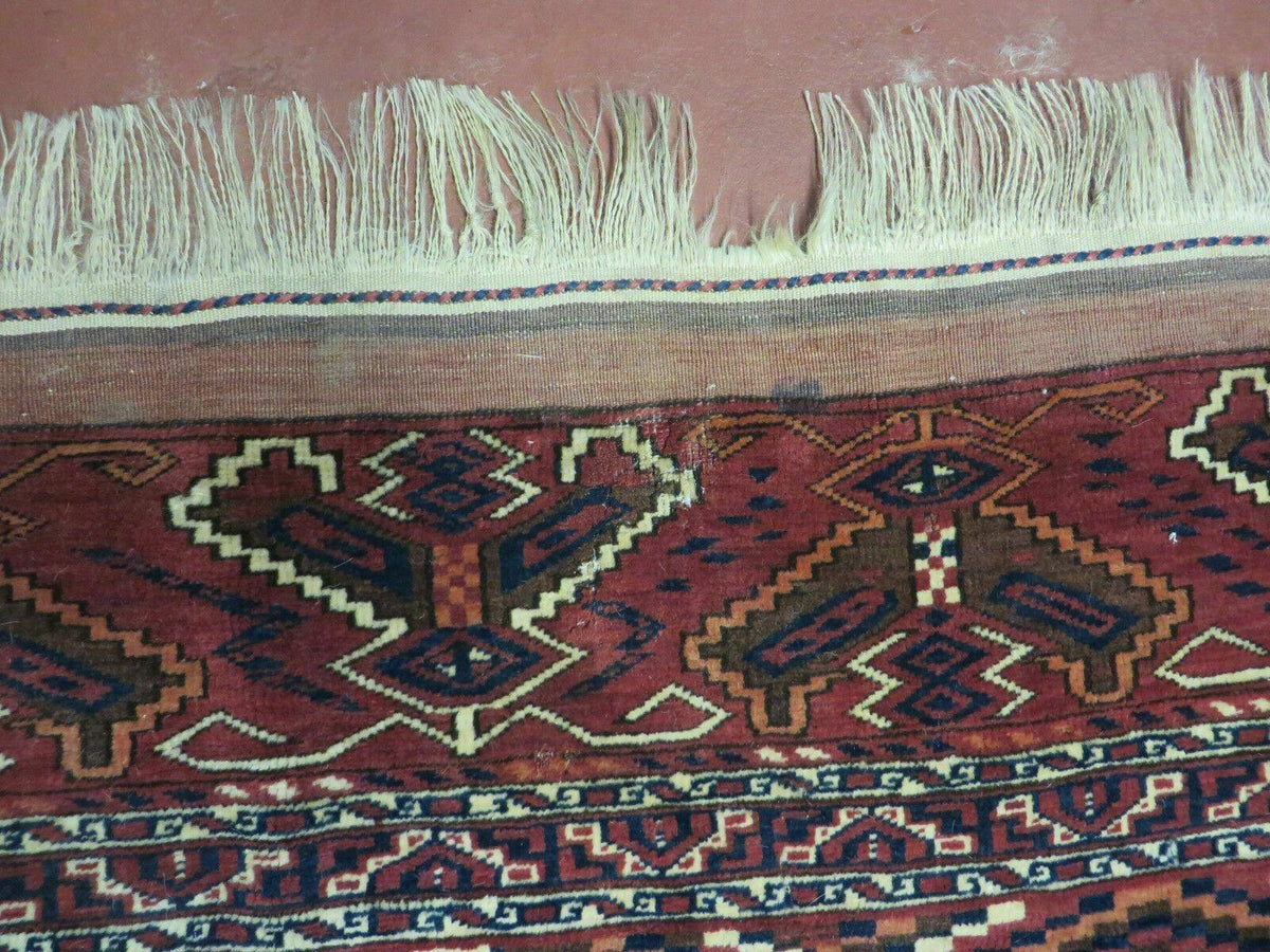 4' X 8' Antique Handmade Russian Bokhara Turkoman Yamud Wool Rug Carpet Nice - Jewel Rugs, view 13