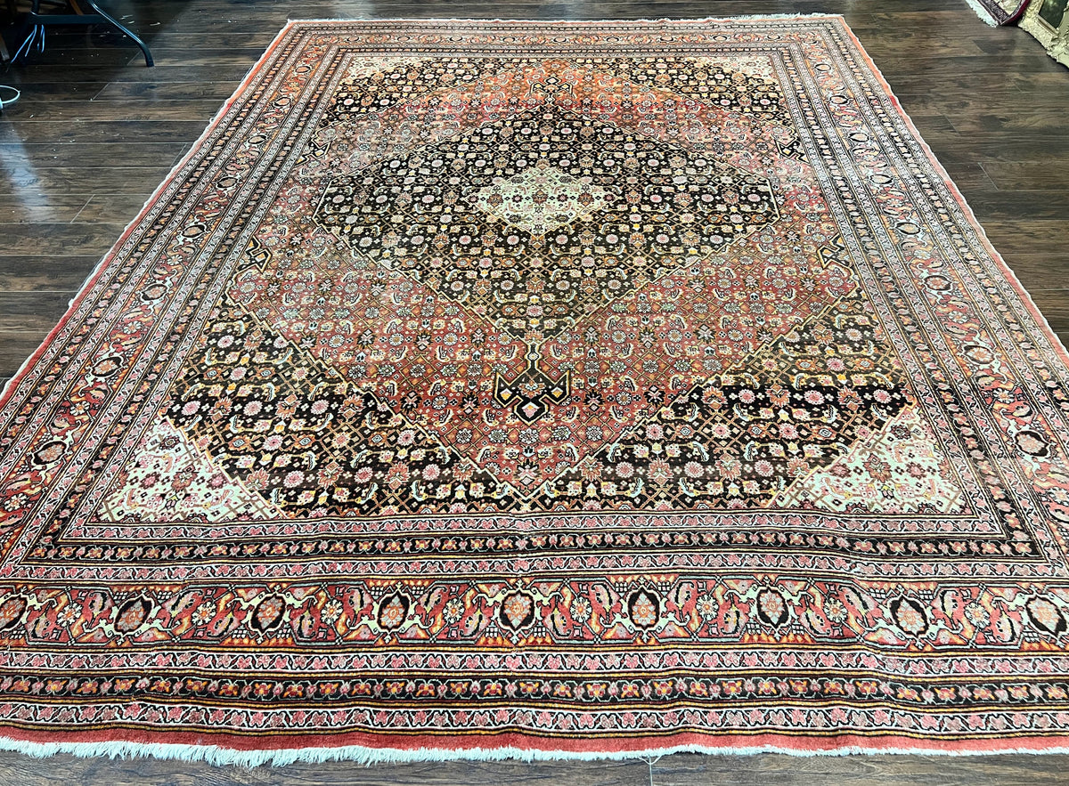 Rare Antique Persian Tabriz Rug 9x12, Red, Handmade, Wool - Jewel Rugs, view 13
