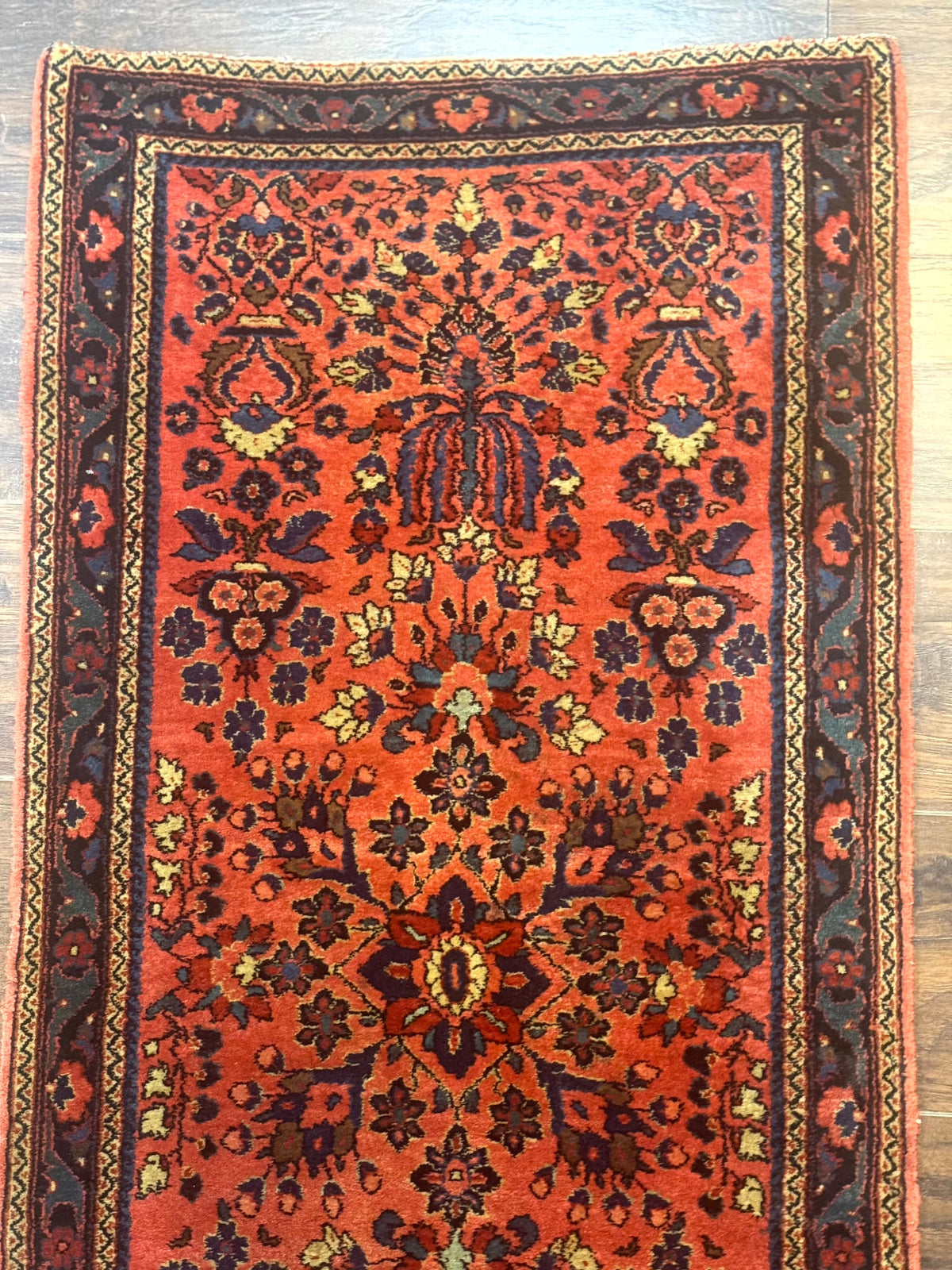 Antique Persian Sarouk Rug 2x4, Red, Fine 260 KPSI - Jewel Rugs, view 4