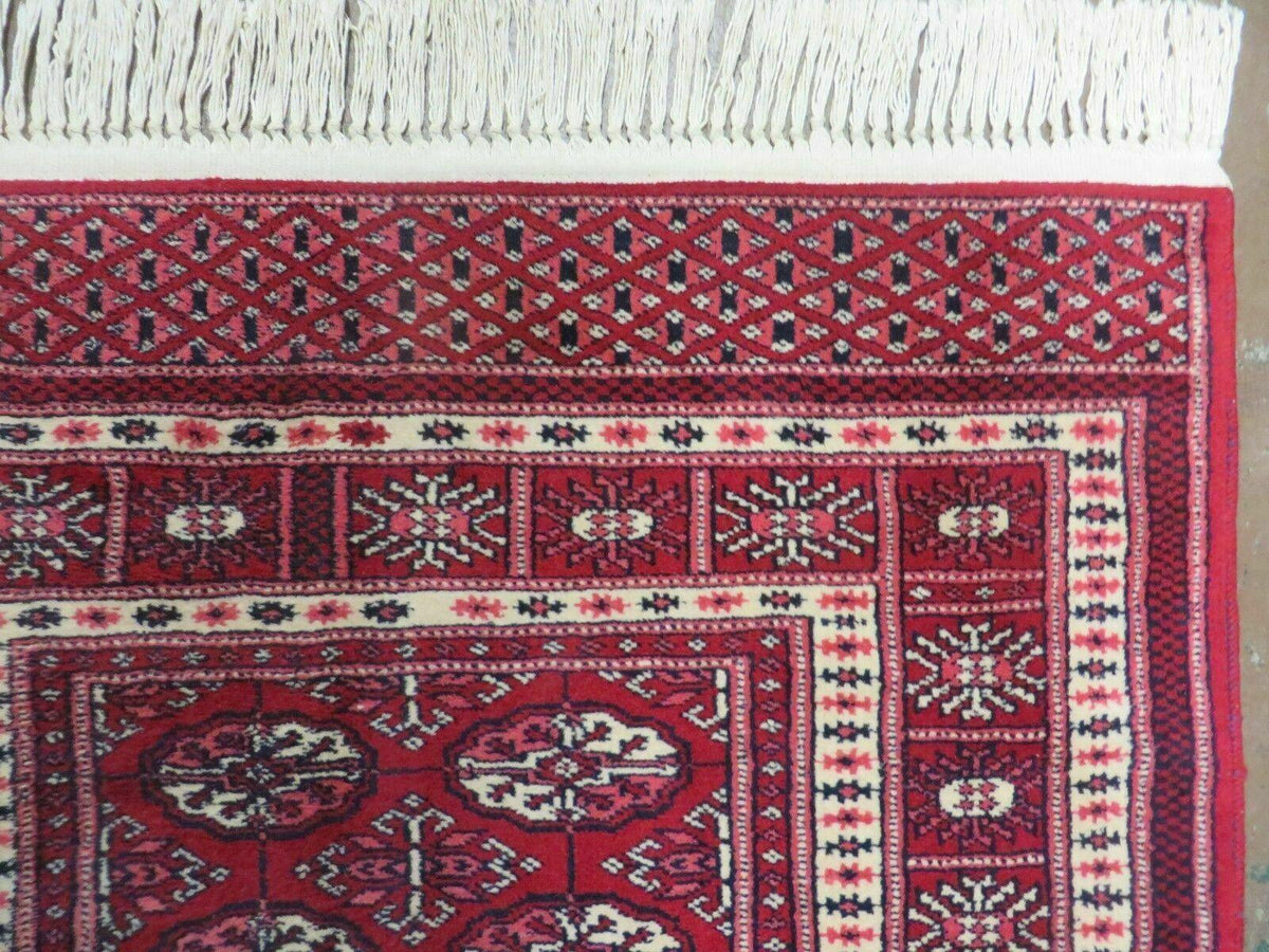 3' X 5' Vintage Fine Handmade Turkoman Bokhara Yamud Rug Carpet Nice - Jewel Rugs, view 8