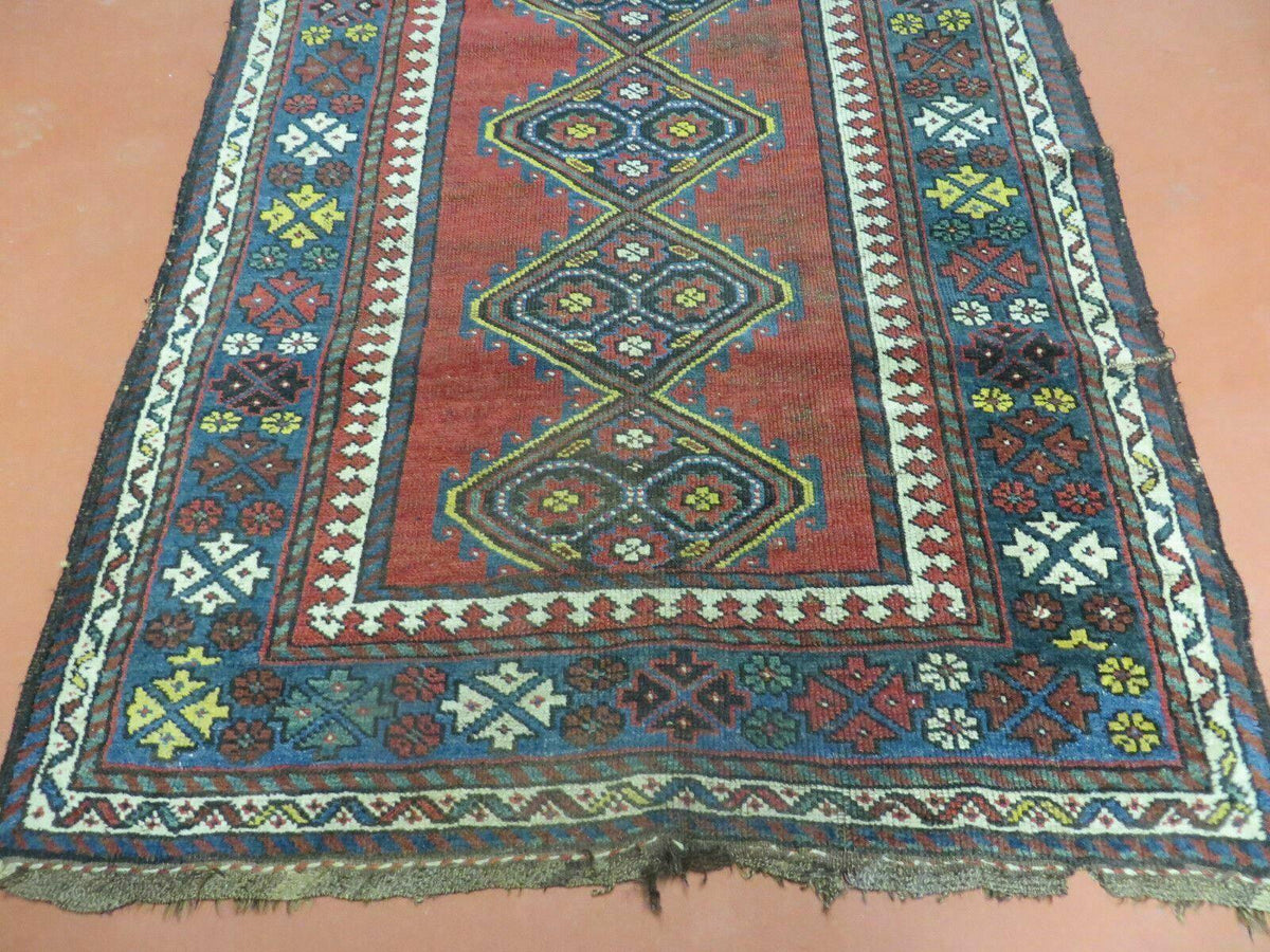 3' X 6' Antique 1920s Handmade Caucasian Karabagh Ganjeh Talesh Wool Rug Nice - Jewel Rugs, view 5