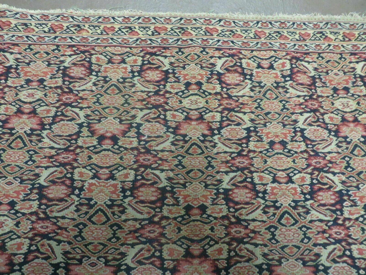 4' X7' Antique Handmade Turkish Wool Kilim Soumak Flat Weave Rug Tribal Organic - Jewel Rugs, view 4
