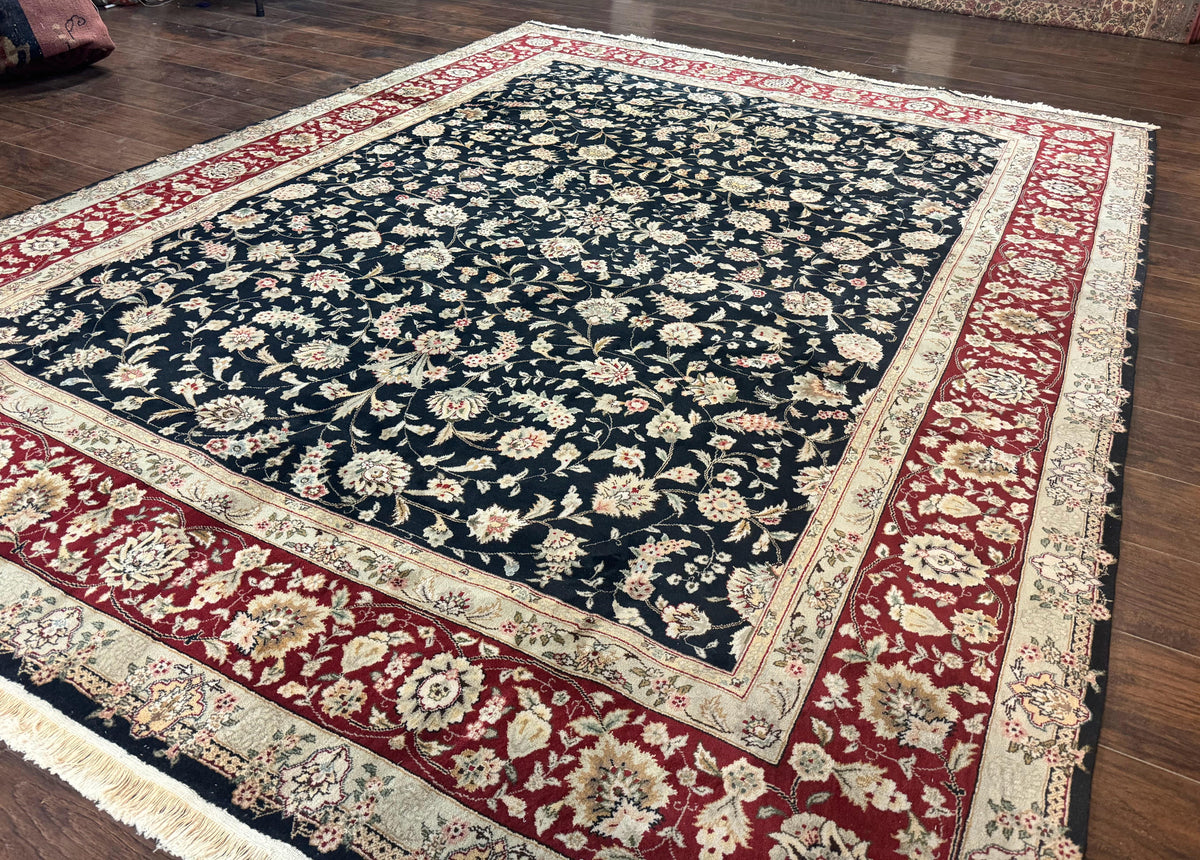 Black Pak Persian Rug 8x10, Floral Allover - Jewel Rugs, view 3