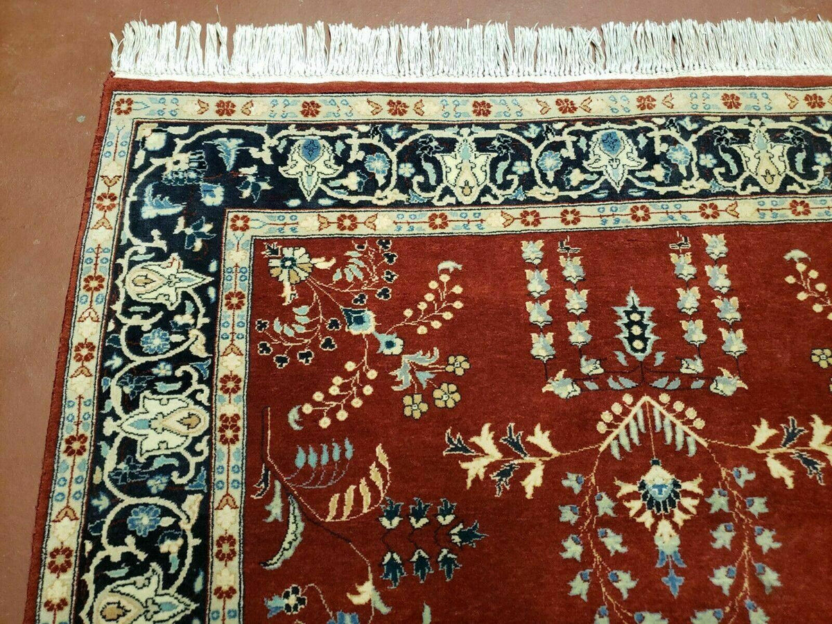 4' X 6' Vintage Handmade Pakistani Rug Highly Detailed Red - Jewel Rugs, view 6