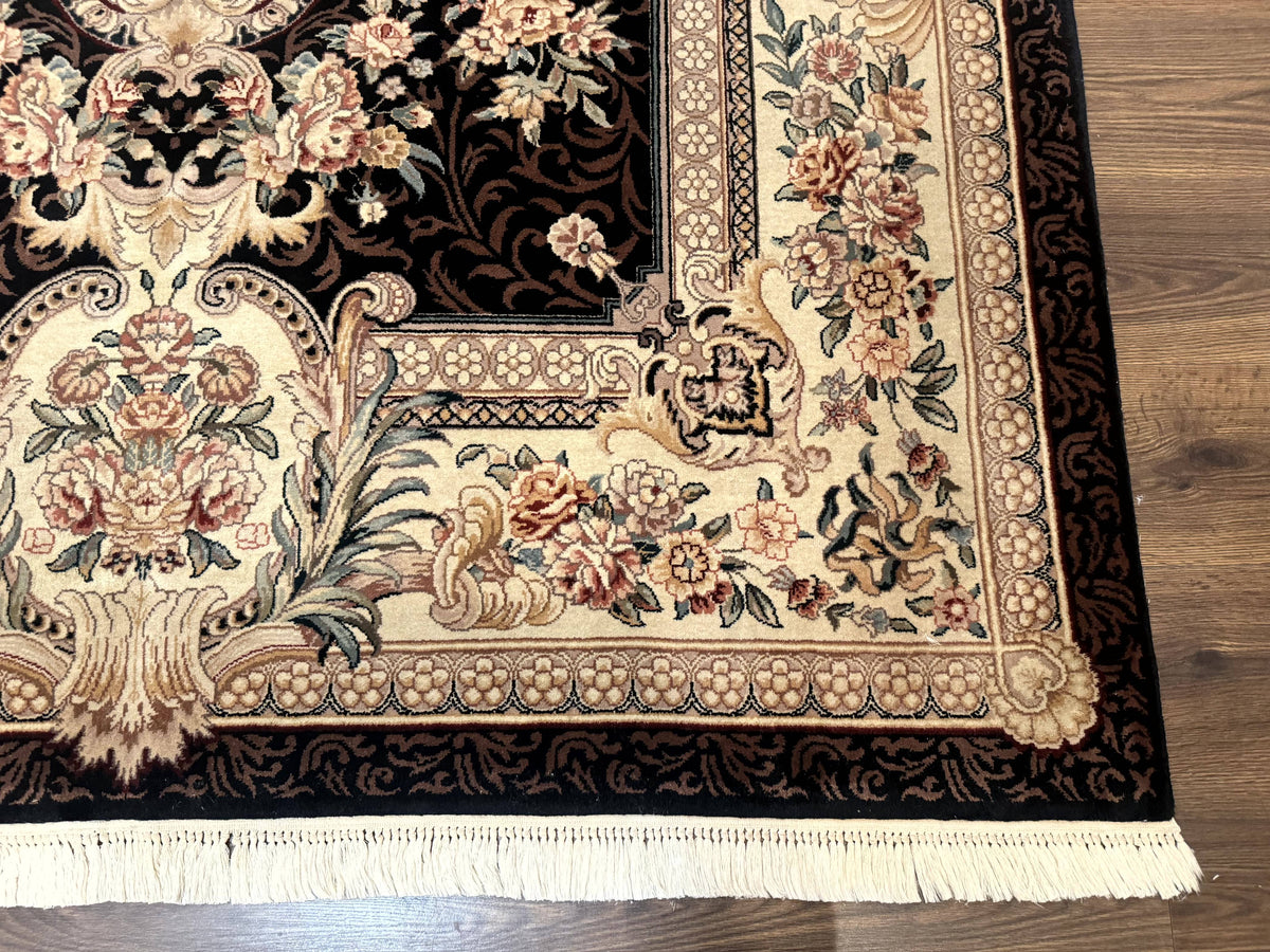 Aubusson Rug 6x9, European Design, Fine 170 KPSI, Elegant Carpet - Jewel Rugs, view 9