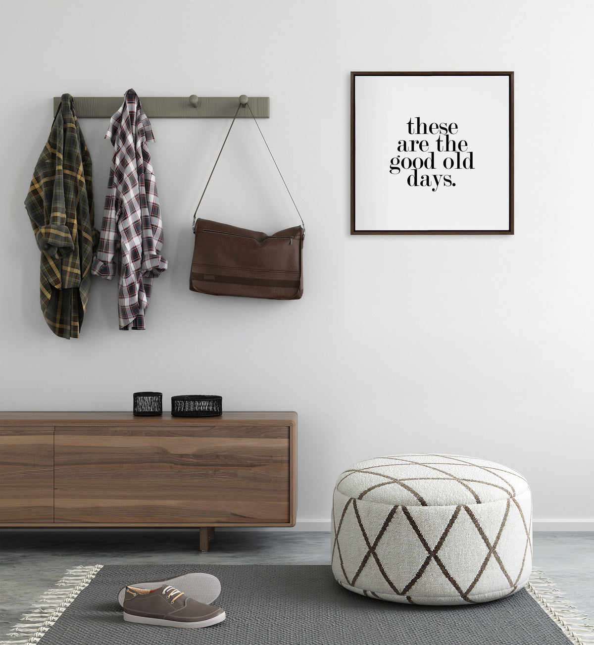 Sylvie Good Old Days Framed Canvas by Maggie Price of Hunt and Gather Goods