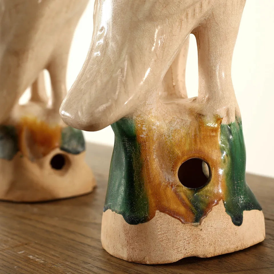 Creamy White Glazed Parrot Medium image 5