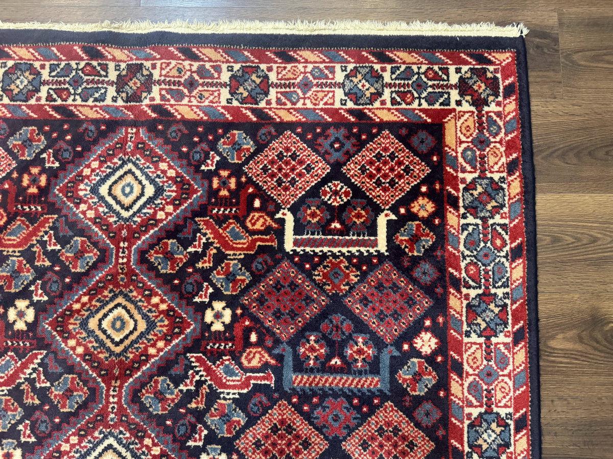 Karastan Rug 5x8, Yuruk Collection #530, Geometric Tribal Wool Pile Vintage Carpet - Jewel Rugs, view 8
