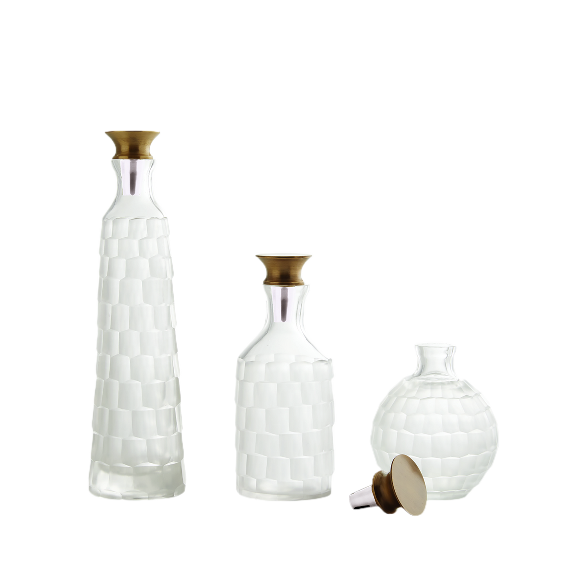 Maxwell Decanters - Set of 3 - Source by Studio Skara