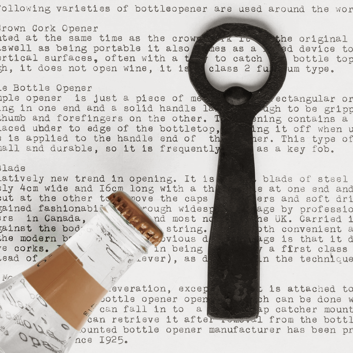 Desi Forged Iron Bottle Opener - Source by Studio Skara, view 2