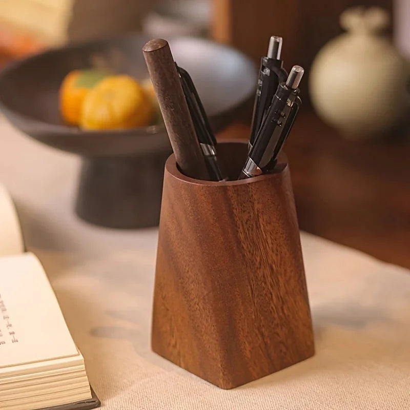 Desk Organizer - Portable Walnut Wood Compact — House of Avana, view 1 of 10