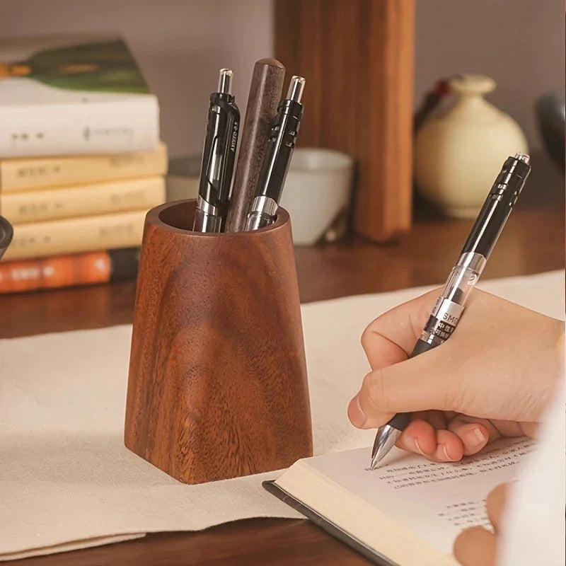 Desk Organizer - Portable Walnut Wood Compact — House of Avana, view 2 of 10