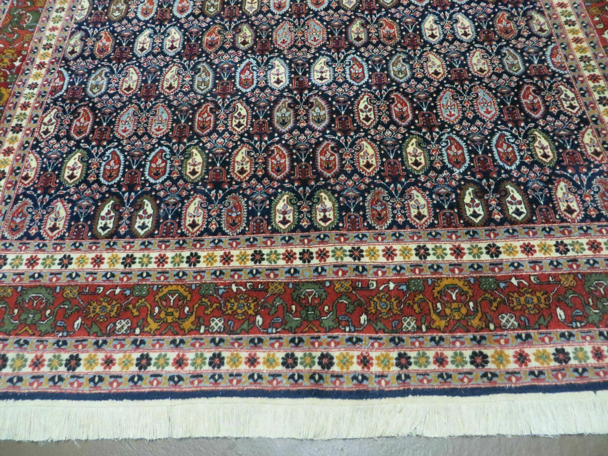 6' X 9' Vintage Fine Handmade India Paisley Rug Hand Knotted Carpet Organic Dye - Jewel Rugs, view 5