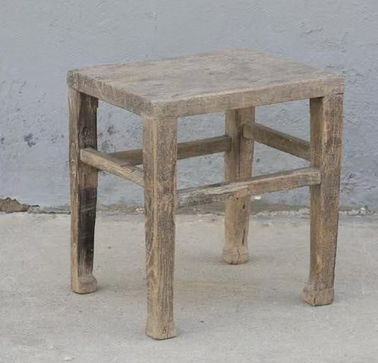Approx. 18-20 Inches Wide Vintage Rectangular Table Weathered Natural (finish & size vary)