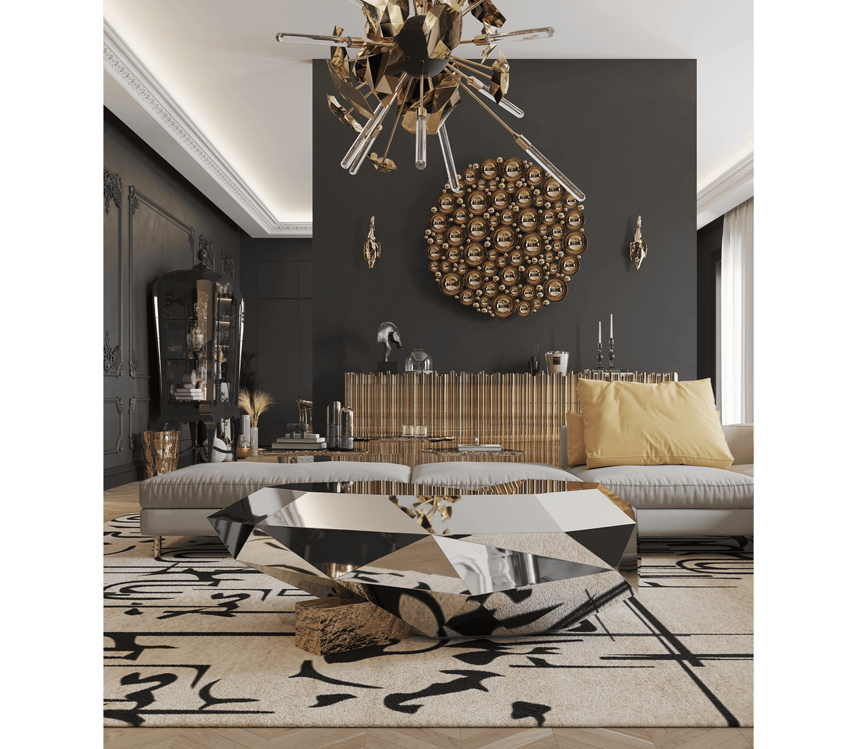 Diamond Center Table by Boca do Lobo – view 4
