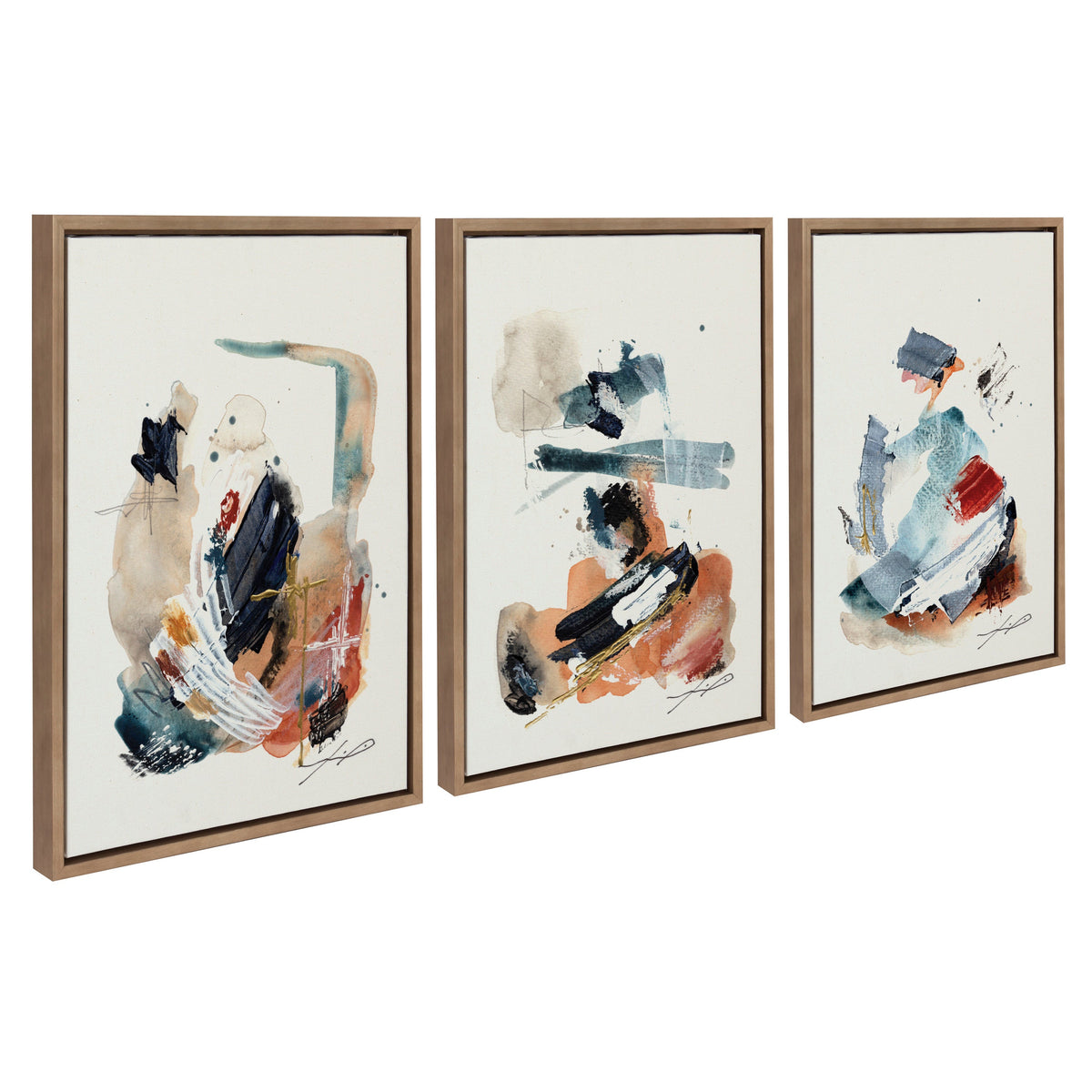 Sylvie By The Fireplace Series Framed Canvas Art Set by Xizhou Xie