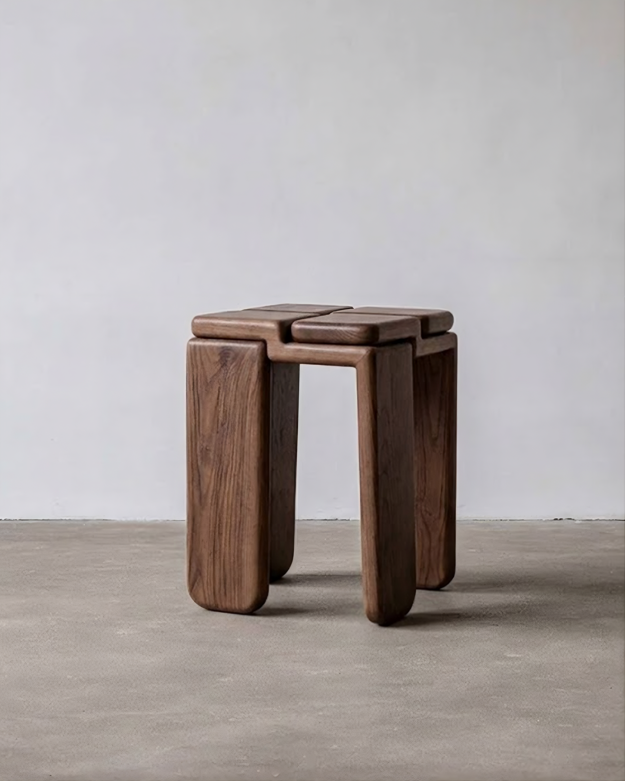 THE KNOT STOOL Walnut Tinted Ash by Luis Gimeno image 7