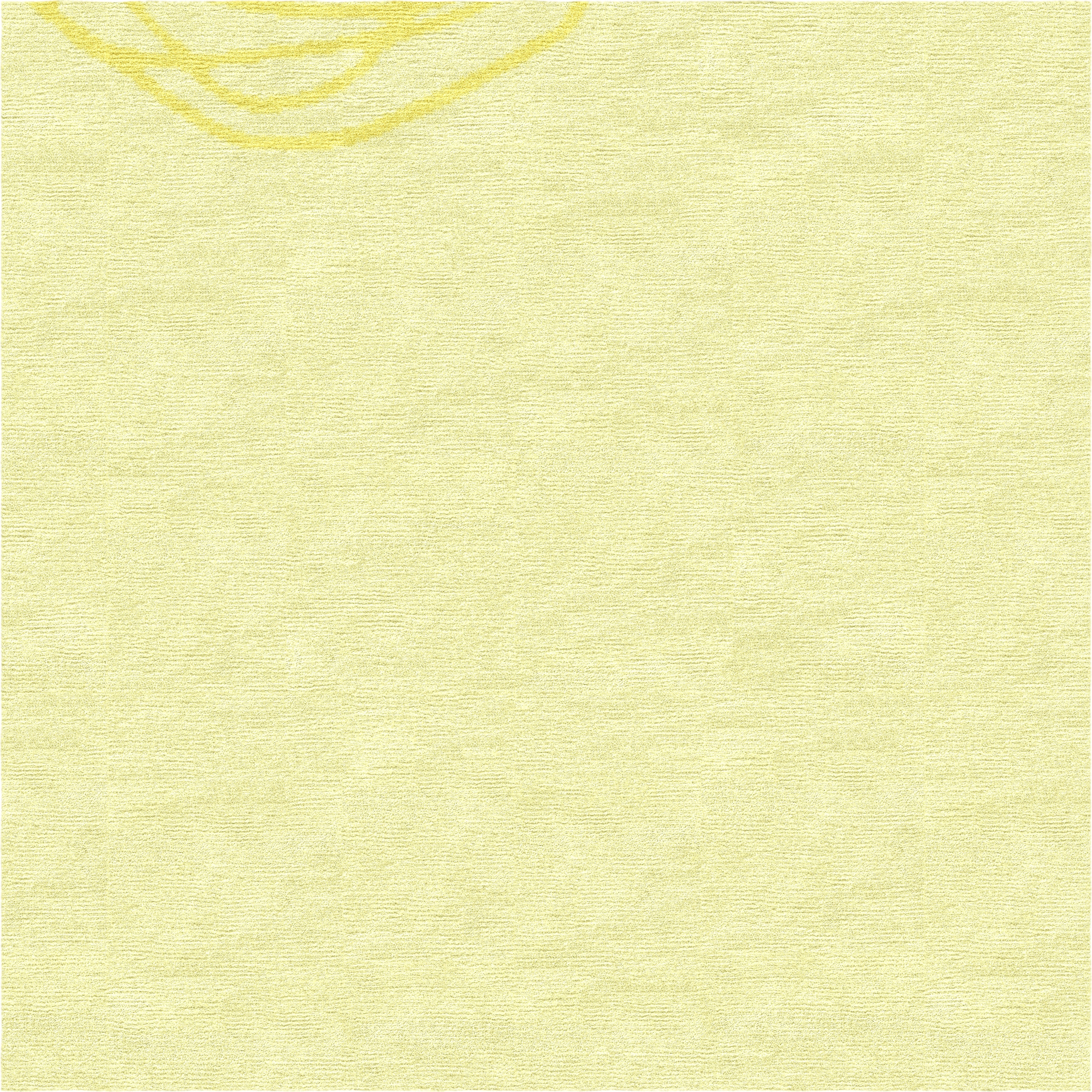 "La Rosa" - Butter Yellow Handmade Wool Rug, La Rosa Collection