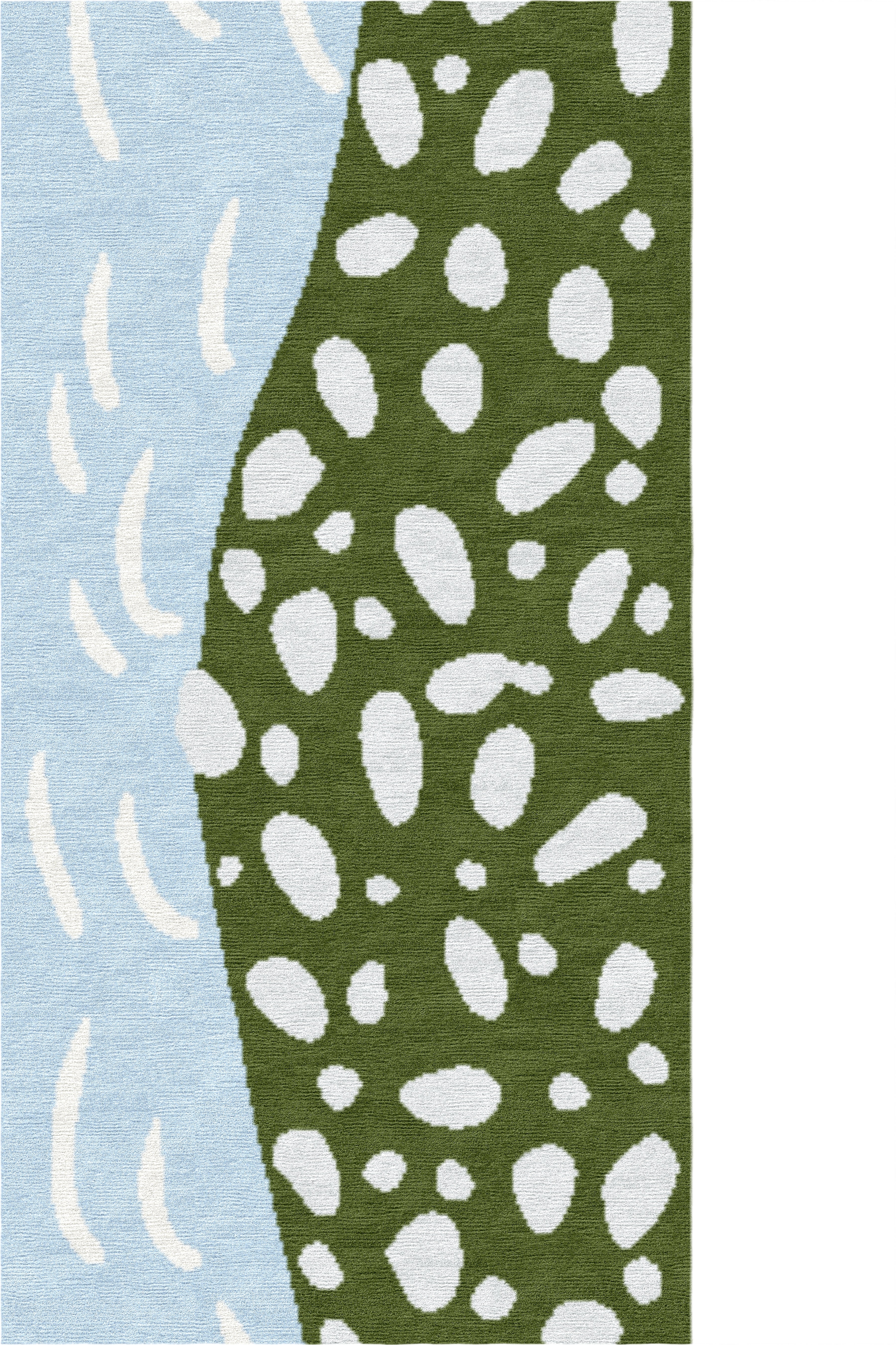 "The Turn" - River Bend L-Shaped Hand-Knotted Wool Runner, Made - image 5