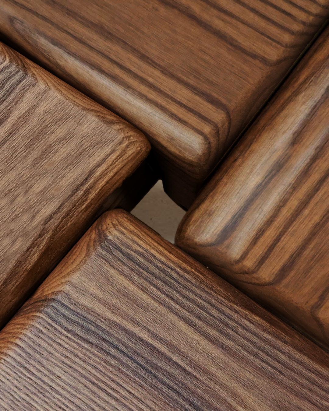 THE KNOT STOOL Walnut Tinted Ash by Luis Gimeno image 6