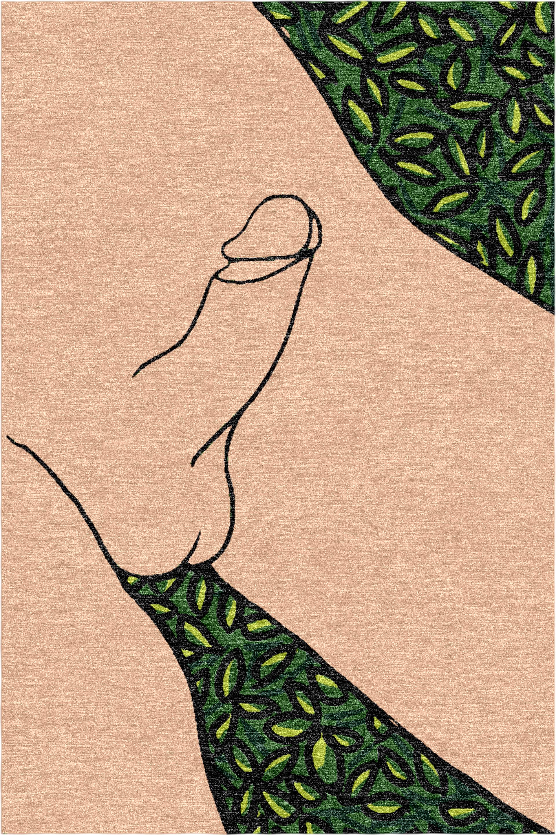 "Lui" - Handmade Wool Rug, NSFW Collection - image 3