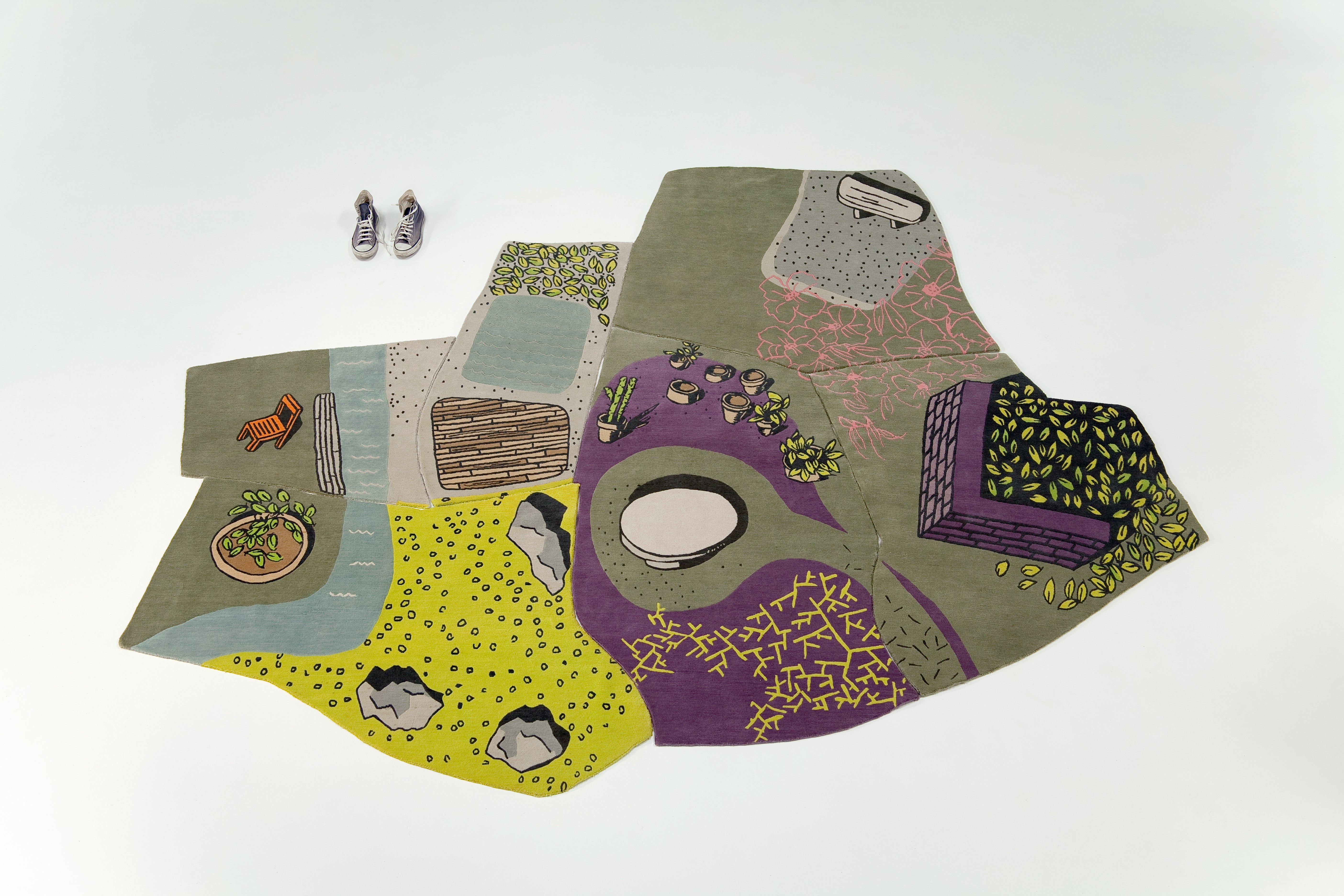"Non-Flying Carpet" - Limited Edition Handmade Nepalese Wool Rug - image 6