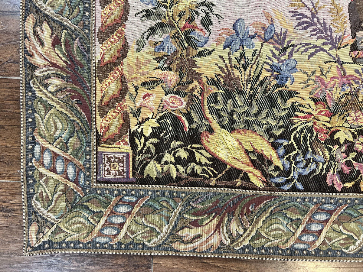 Vintage Tapestry 4 x 5.6, Adorned Elephant Pictorial - Jewel Rugs, view 8