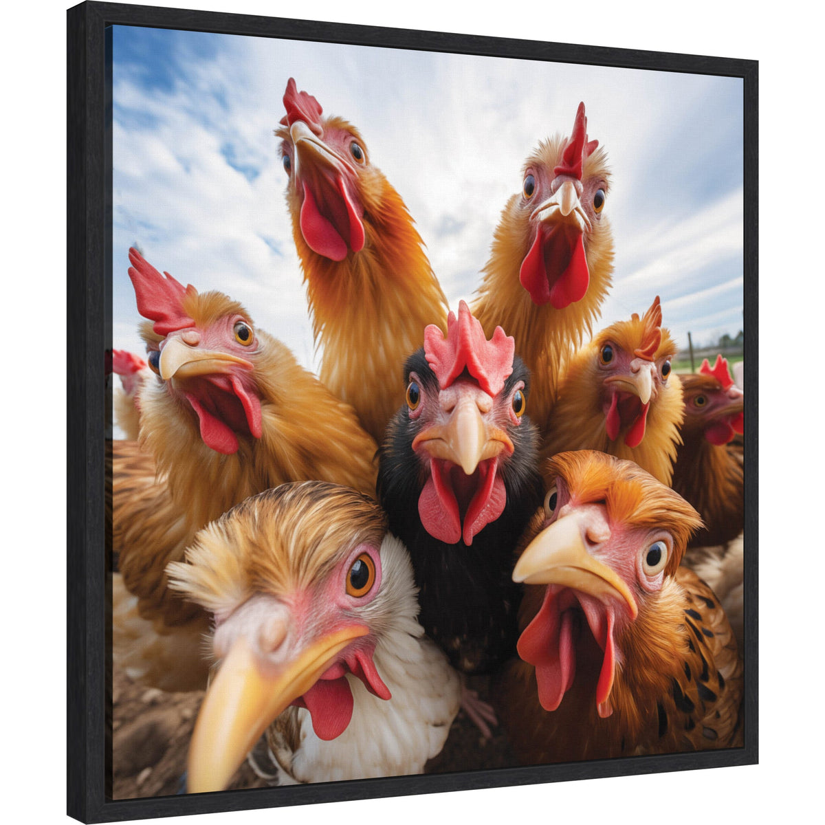 Funny Chicken Selfie by The Creative Bunch Studio