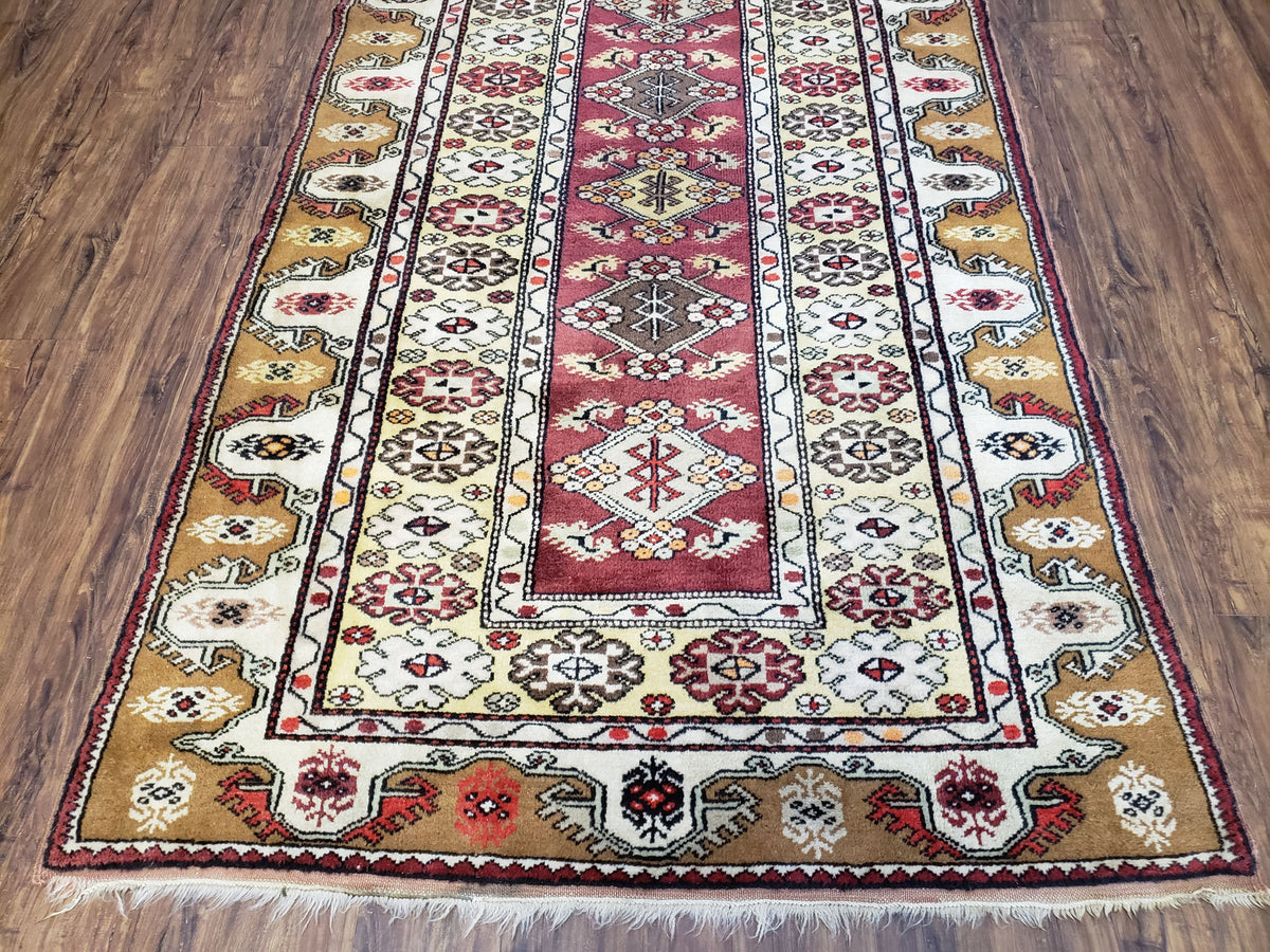 Turkish Caucasian Rug 4x7, Wool Turkish Talish Carpet, Geometric Rug - Jewel Rugs, view 15