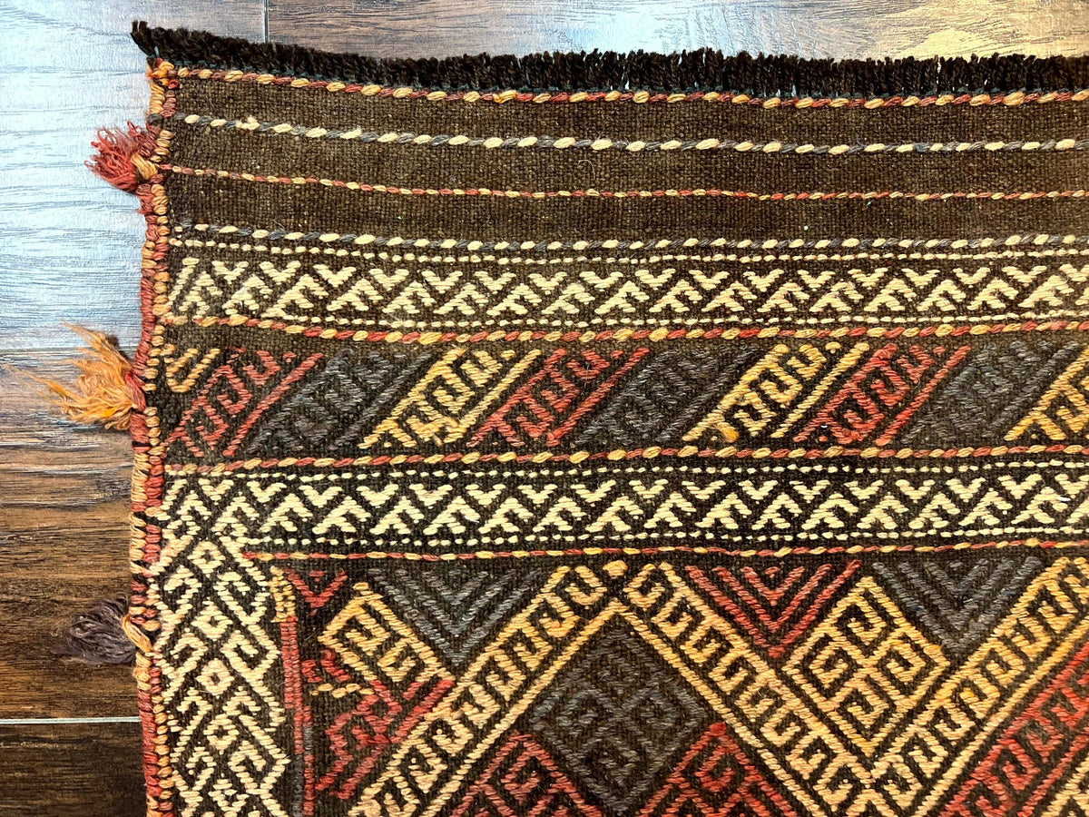 Tribal Runner Rug 2x8, Pakistani Turkoman Runner, Wool Handmade Vintage Rug - Jewel Rugs, view 6
