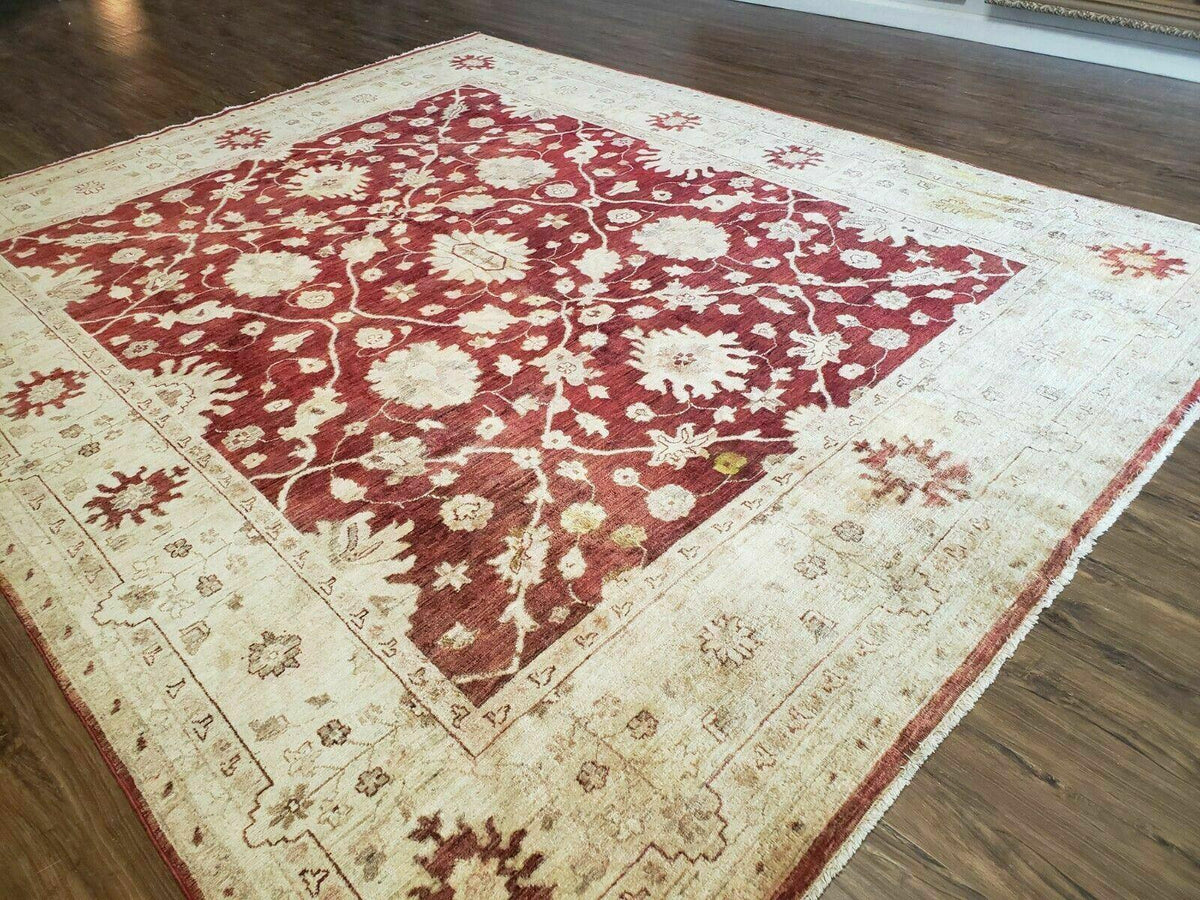 8' X 10' Handmade Peshawar Floral Oriental Wool Rug Hand Knotted Carpet Nice - Jewel Rugs, view 3